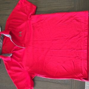 Under Armour Men's Red Polo Shirt Men's Size Small